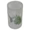10" Winter Deer Flameless Glass Christmas Candle Holder